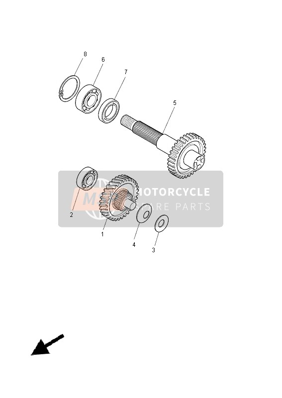 Yamaha YN50 2014 Transmission for a 2014 Yamaha YN50